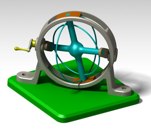 球形摇摆机构3D图缩略图